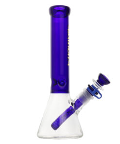 Diamond Glass-10 Colored neck Beaker Bong-Purple-Beaker Bongs-653802