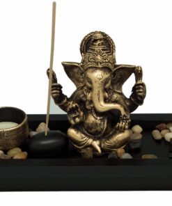 Natural Scents-Ganesh Zen Garden Incense And Candle Burner-Incense & Catchers-653789
