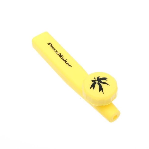 Piece Maker Large Silicone Pipe-Silicone Smoking Pipes-Yellow-652337