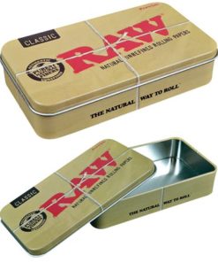 Raw-4.65" x 2.65" Raw® Metal Tin Case-Trays and Boxes-653213