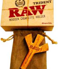 RA Trident Wooden Cigarette Holder- 0716165157502