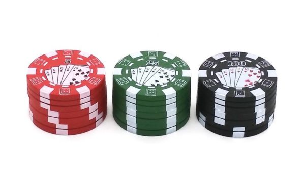 2" Poker Chip Plastic Grinder & Metal Teeth - 3 Pcs-655020