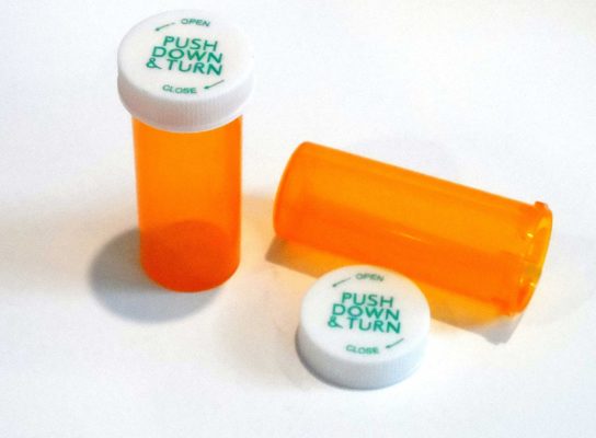 Plastic Orange Medicine Bottle-Storage-655576