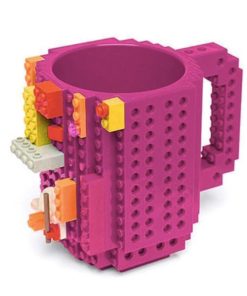 Build-On Brick Mugs-Dark Pink-Kitchen & Bar-655670