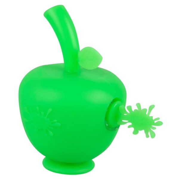 NoGoo Nonstick Silicone Apple Bubbler-Bubblers-Green-655614