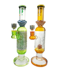 Cheech 14" Etched Tube-Canister Bong-655690