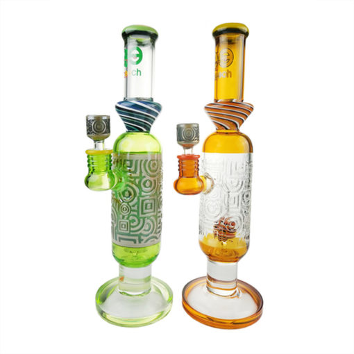 Cheech 14" Etched Tube-Canister Bong-655690